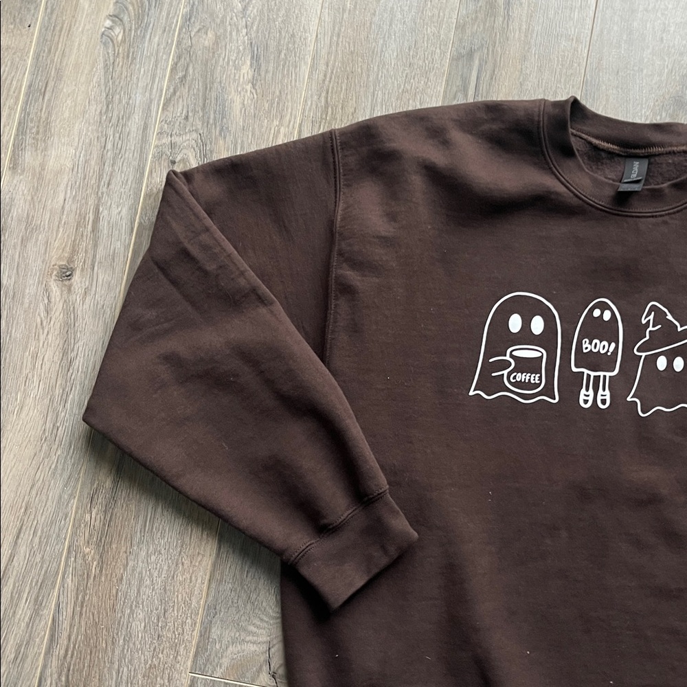 Boutique Brown Halloween Sweater - Picture 2 of 4